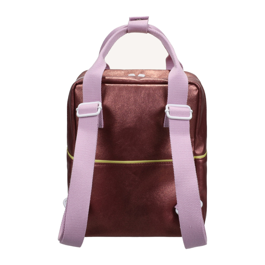 Sticky Lemon Rugzak Small Sticky Memories Glitter Horse Brown, achterkant met schouderbanden