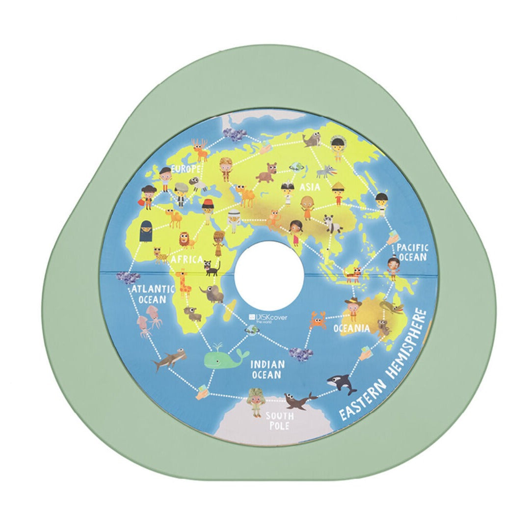 * Stokke® MuTable™ Speelbord V2 Dubbelzijdig | De Wereld Rond