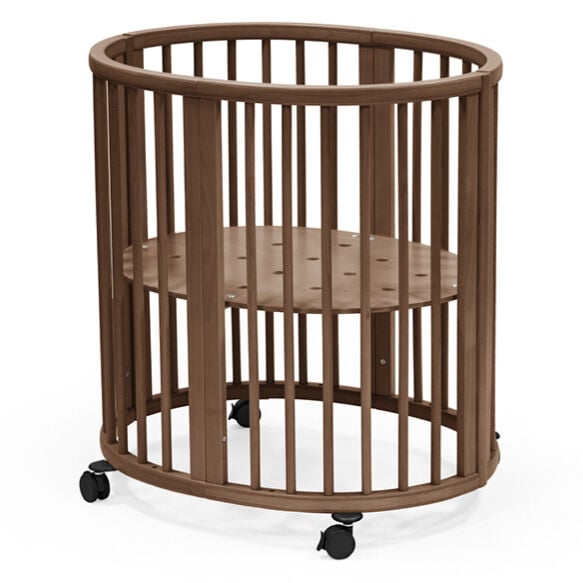 Stokke Sleepi Mini Bed Warm Brown, packshot op witte achtergrond