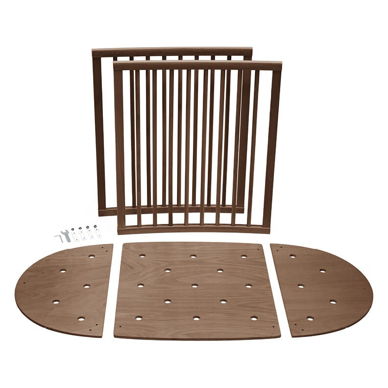 Stokke Sleepi Mini Extensiekit Warm Brown, packshot op witte achtergrond
