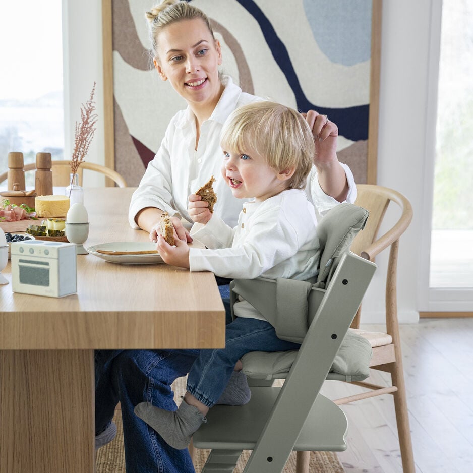 Stokke Tripp Trapp Baby Set² Glacier Green, packshot op witte achtergrond