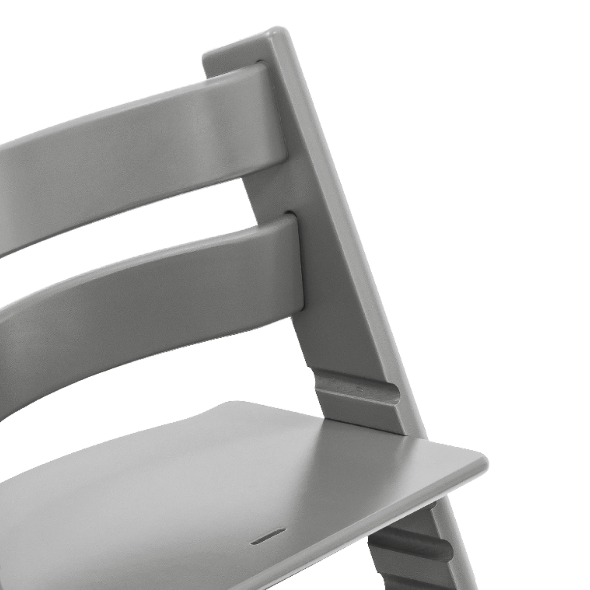 Stokke Tripp Trapp Stoel Beukenhout Storm Grey, packshot op witte achtergrond