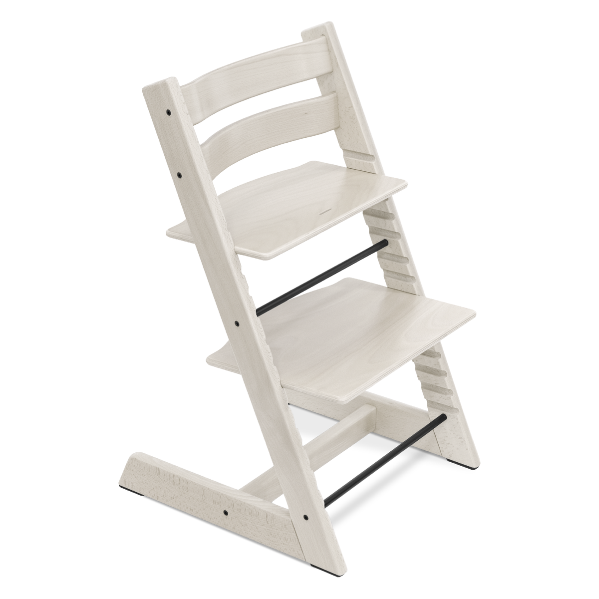 Stokke Tripp Trapp Stoel Beukenhout Whitewash, packshot op witte achtergrond