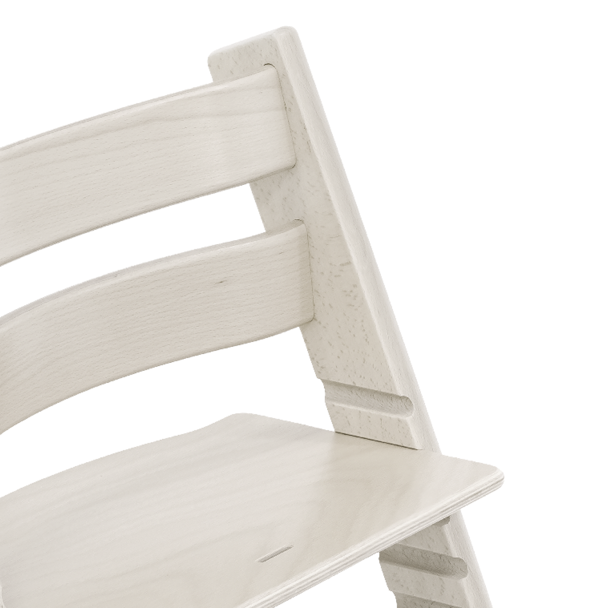 Stokke Tripp Trapp Stoel Beukenhout Whitewash, packshot op witte achtergrond