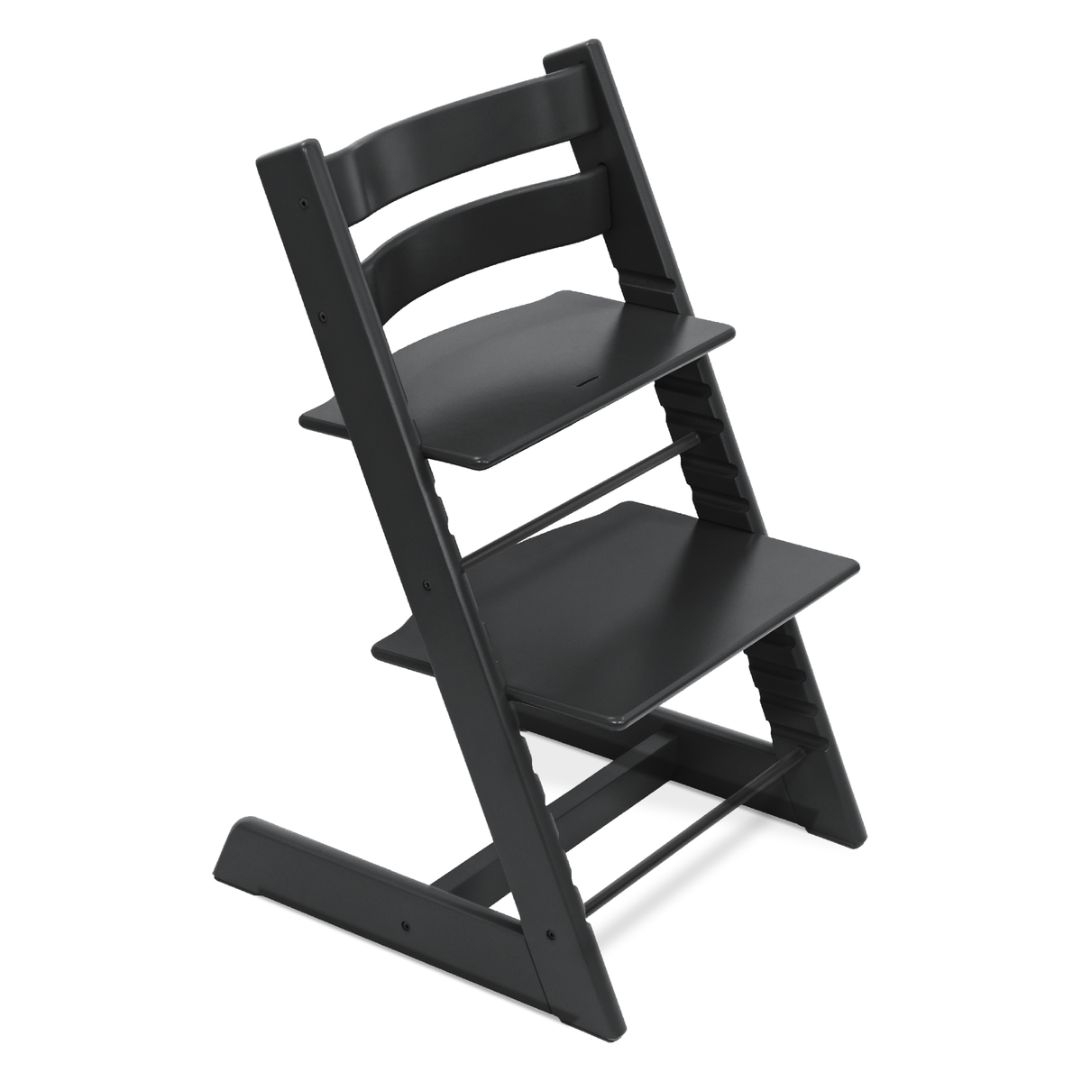 Stokke Tripp Trapp Stoel Beukenhout Zwart, packshot op witte achtergrond