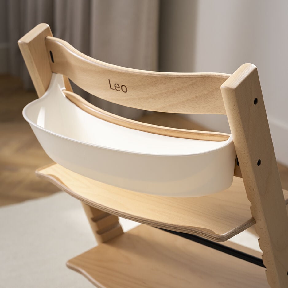 Stokke Tripp Trapp Storage Opbergbakje Wit, packshot op witte achtergrond