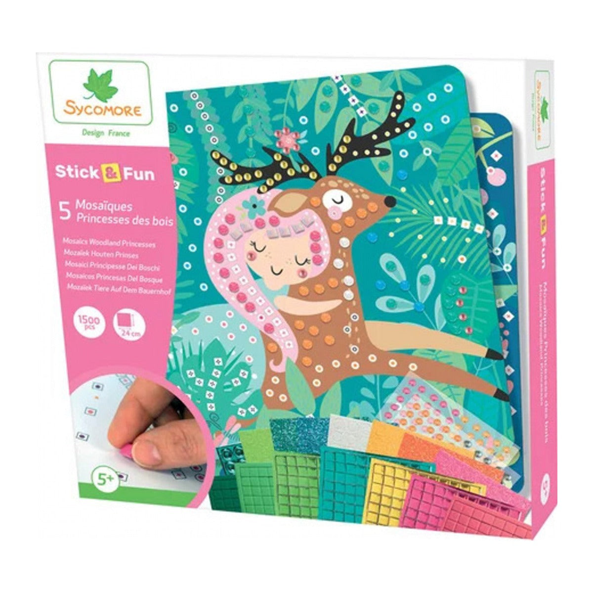 Sycomore Stick & Fun Mozaïek Bosprinsessen in de verpakking