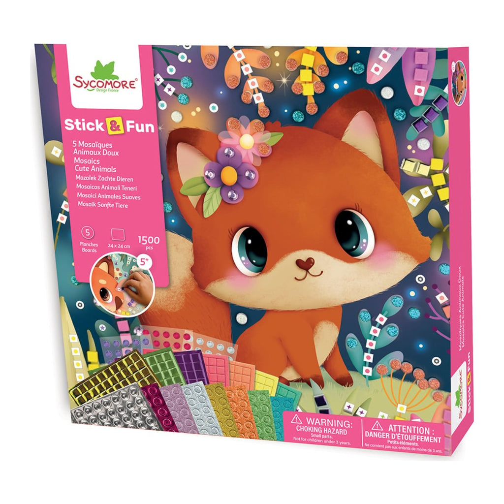 Sycomore Stick & Fun Mozaïek Zachte dieren in de verpakking