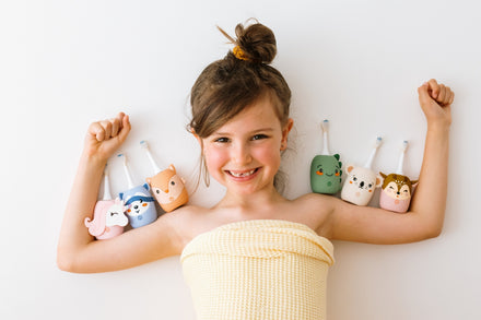 The Zoofamily Zoo Toothbrush sonische kindertandenborstel, sfeerbeeld met de Eenhoorn