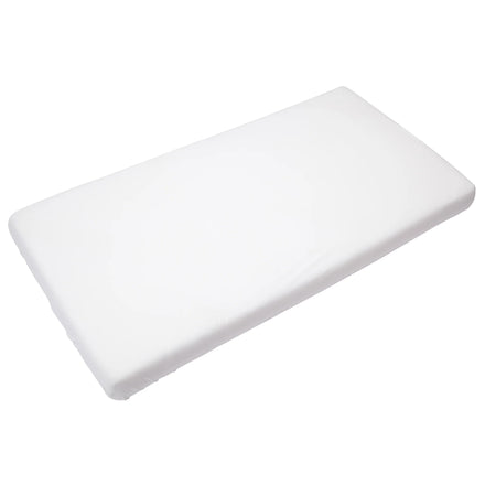 Timboo bamboe hoeslaken voor babybed White, rond een matras gespannen