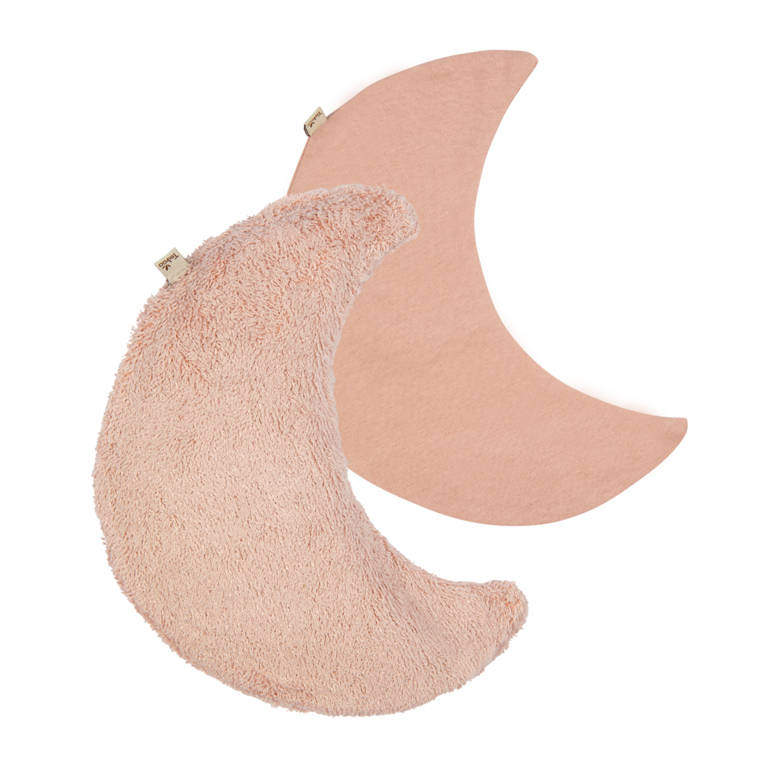 Timboo warmtekussen maan Misty Rose, plat liggend