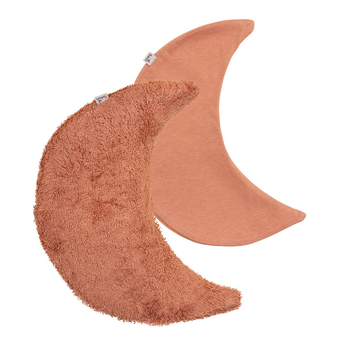 Timboo warmtekussen maan Sunrise Orange, plat liggend