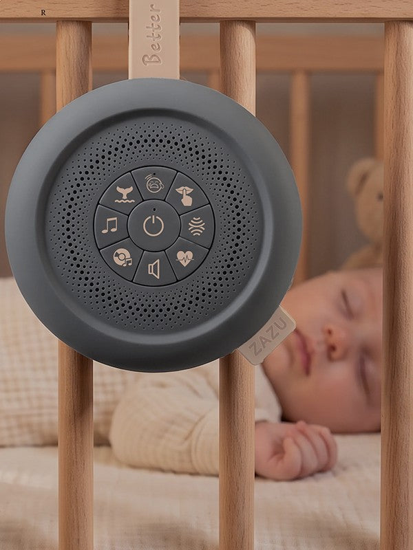 Zazu Oplaadbaar Muziekdoosje Met Huilsensor Suzy de Luxe Blauw-Grijs, muziekdoosje met huilsensor in blauw-grijs