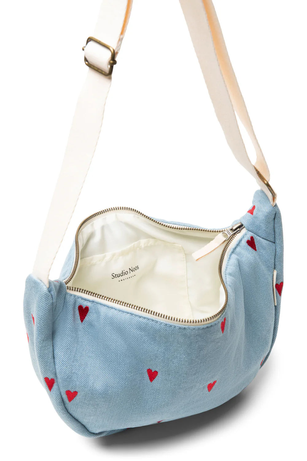 Studio Noos Adult Fanny Pack | Denim Hearts