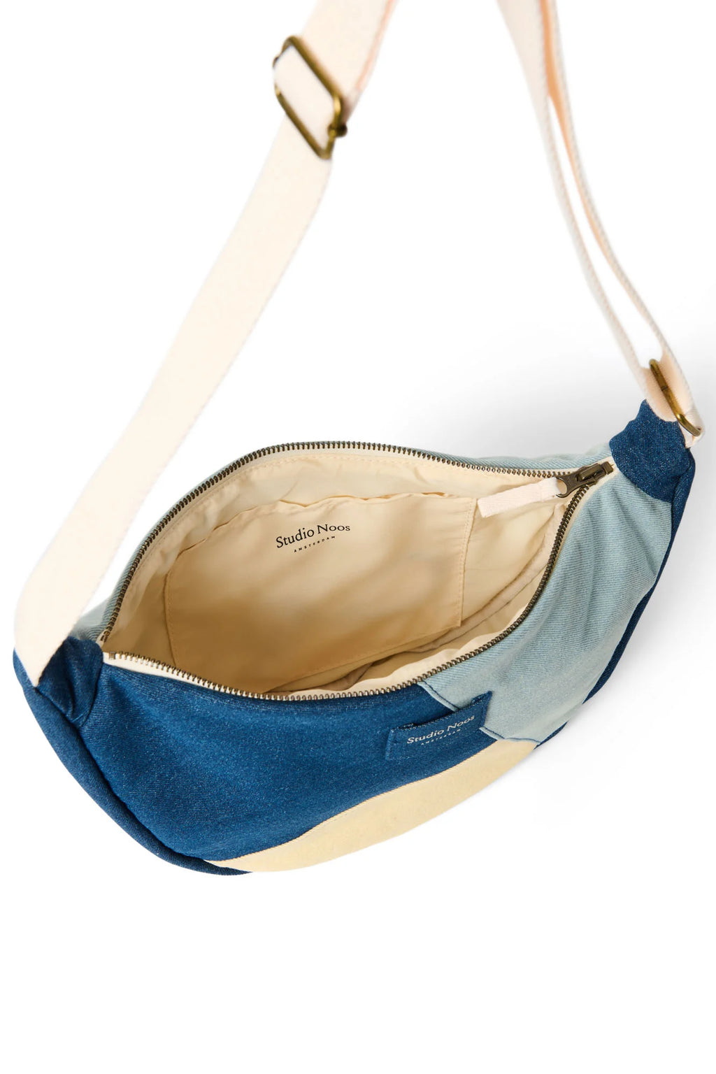 Studio Noos Adult Fanny Pack | Denim Patchwork