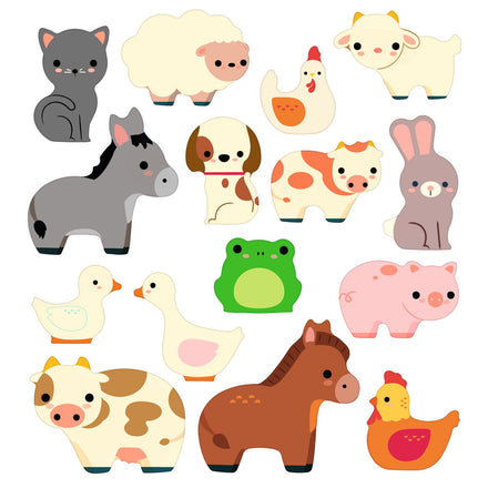 Djeco Herbruikbare Stickers | Boerderijdieren