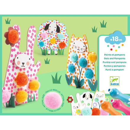 Djeco Knutselset Puntjes & Pompons | In het Gras