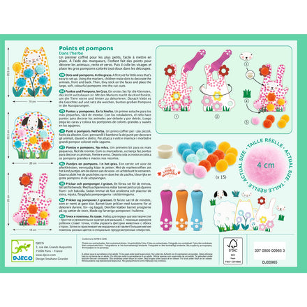 Djeco Knutselset Puntjes & Pompons | In het Gras