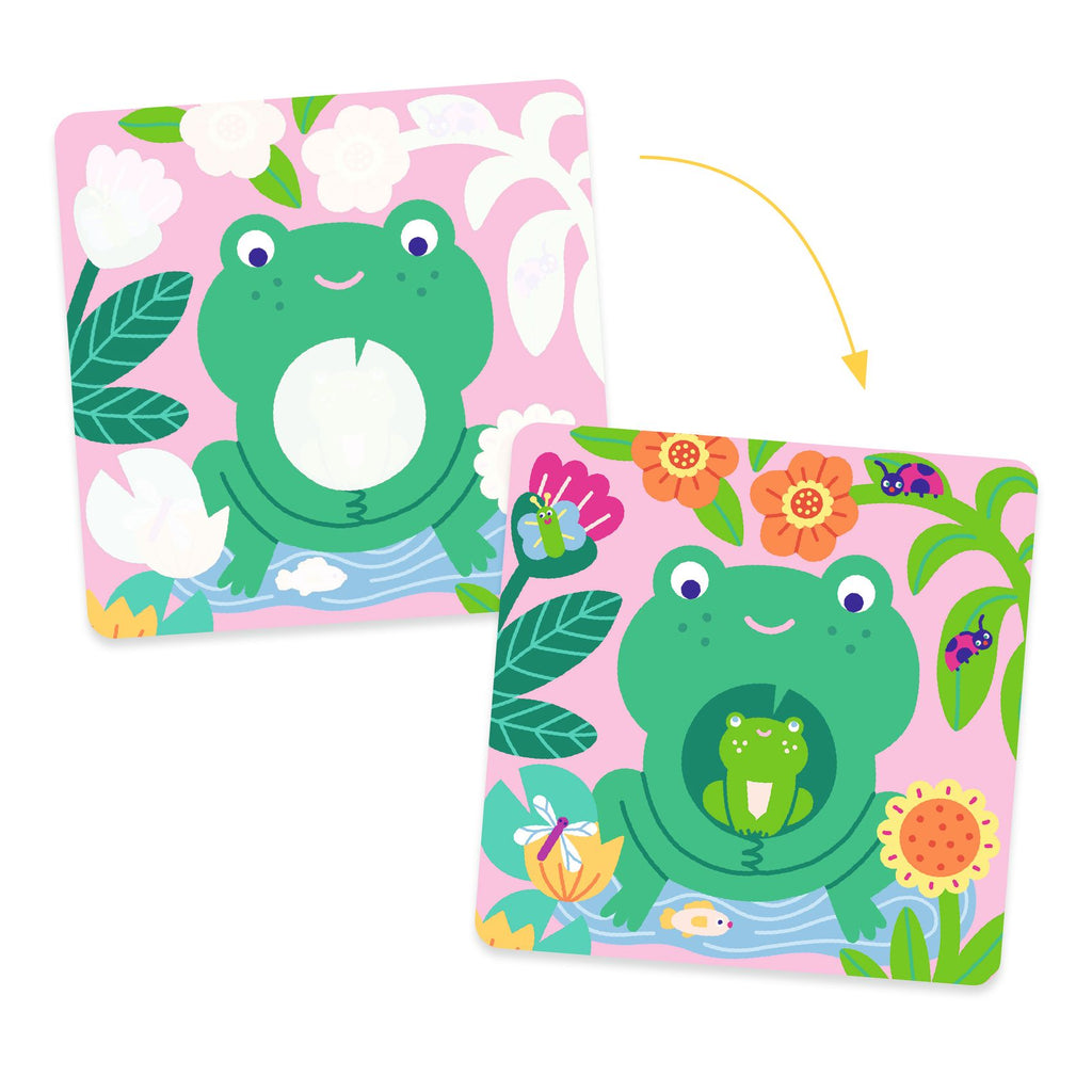 Djeco Magisch Kleuren | Kiekeboe! Babydieren uit de tuin
