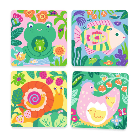 Djeco Magisch Kleuren | Kiekeboe! Babydieren uit de tuin