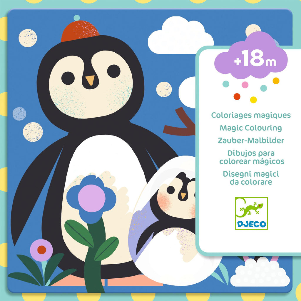 Djeco Magisch Kleuren | Kiekeboe! Dierenbaby’s van over de hele wereld