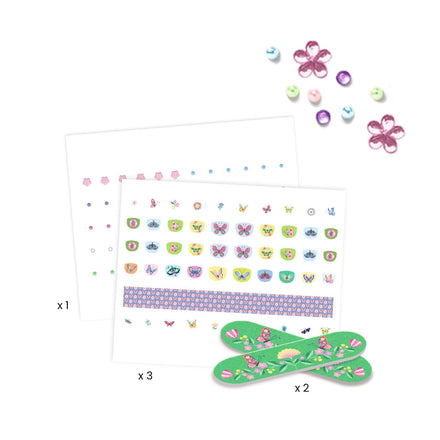 Djeco Nagelstickers | Voorjaarsvlinders