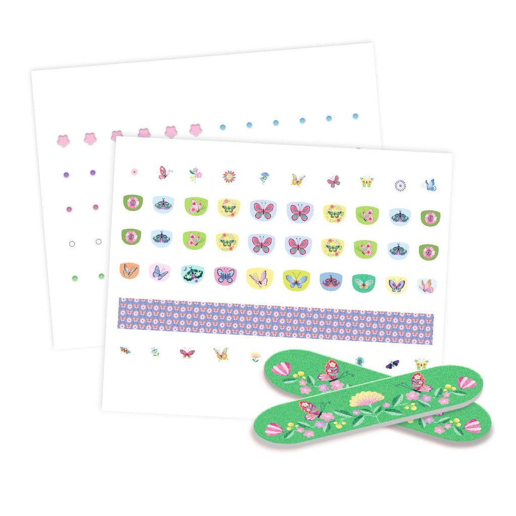 Djeco Nagelstickers | Voorjaarsvlinders