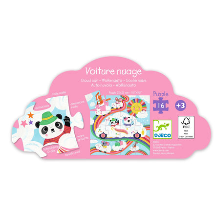Djeco Puzzel 16st | Wolkenauto