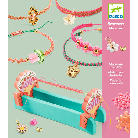 Djeco Sieradenset | Macramé Armbanden Roze