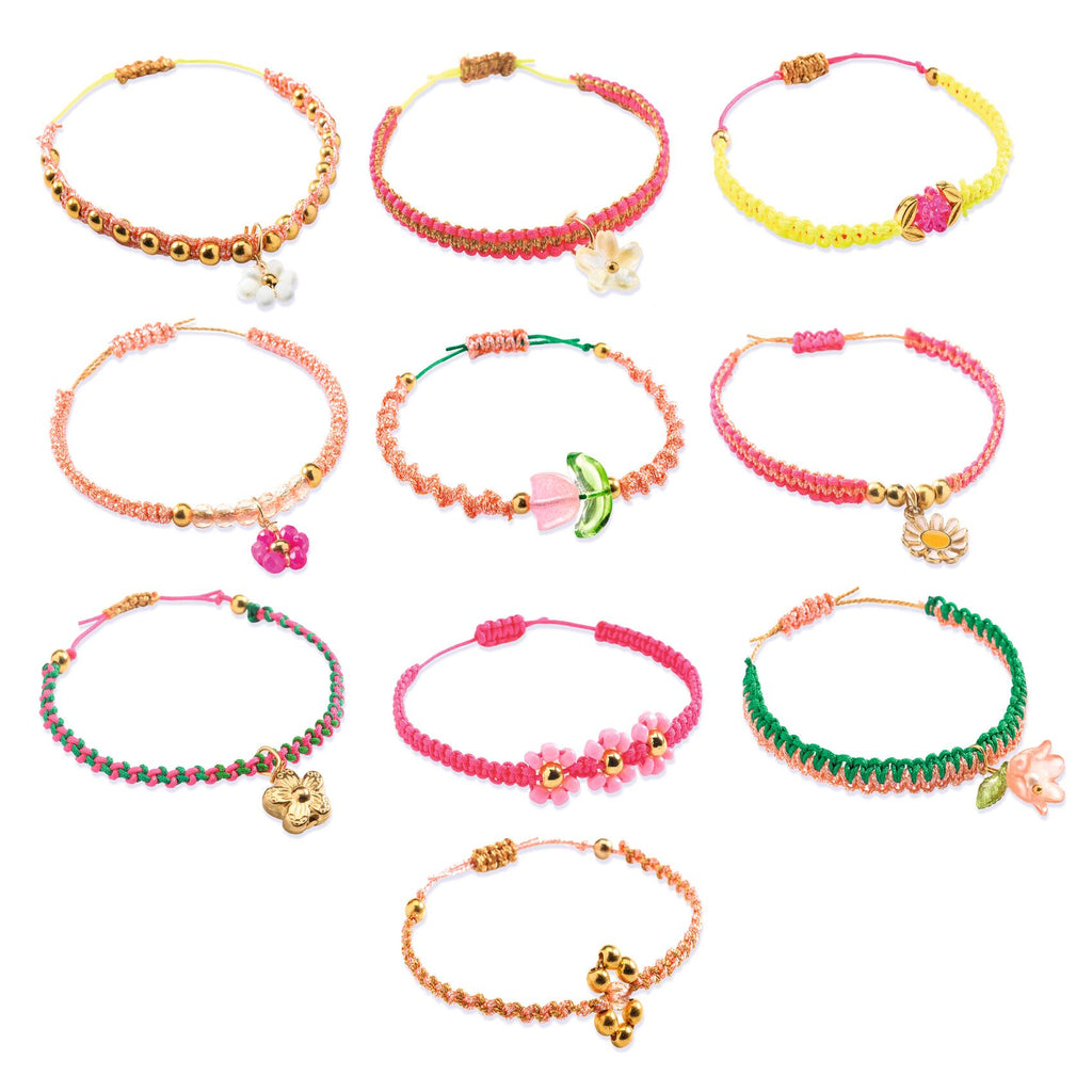 Djeco Sieradenset | Macramé Armbanden Roze
