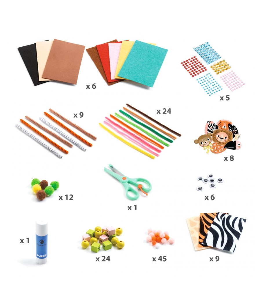 Djeco Knutselset Crafts Kit Jungle Animal De Gele Flamingo