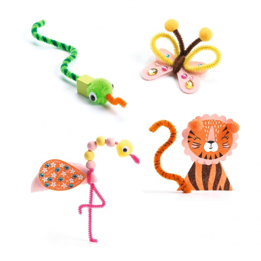 Djeco Knutselset Crafts Kit Jungle Animal De Gele Flamingo