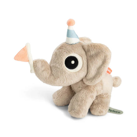 Done By Deer Cuddle Bestie giftset Elphee Sand in een transparante geschenkdoos, bij De Gele Flamingo