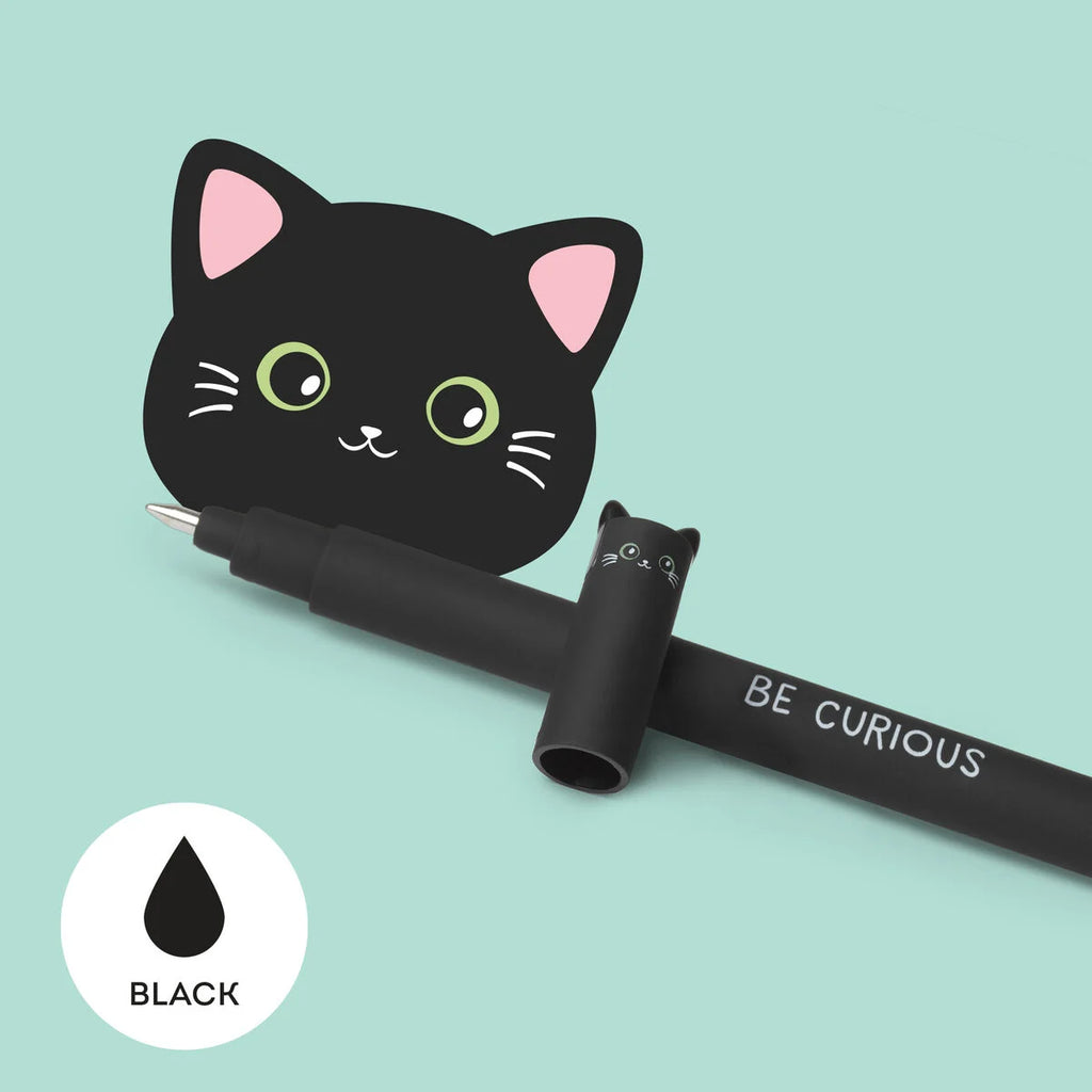 Legami Uitwisbare Erasable Gelpen Kitty 0,7 mm | Zwarte Inkt