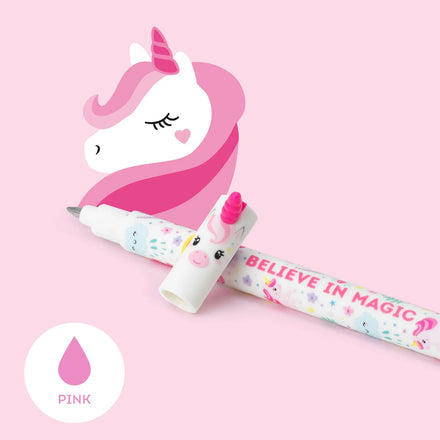 Legami Uitwisbare Erasable Gelpen Unicorn 0,7 mm | Roze Inkt