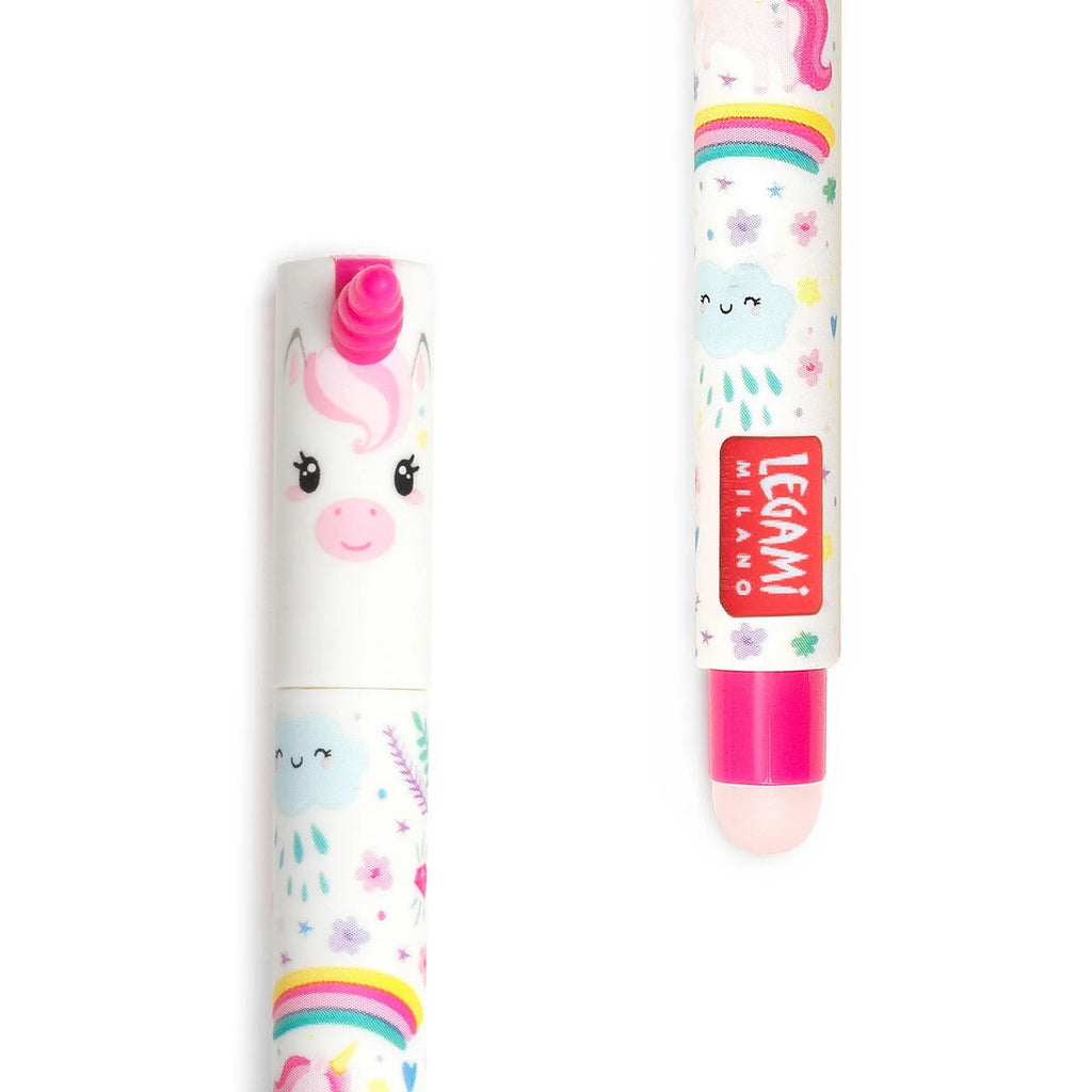 Legami Uitwisbare Erasable Gelpen Unicorn 0,7 mm | Roze Inkt
