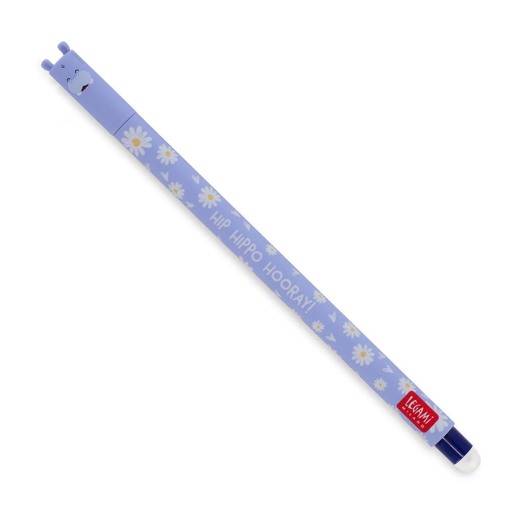 Legami Uitwisbare Erasable Gelpen Hippo 0,7 mm | Blauwe Inkt