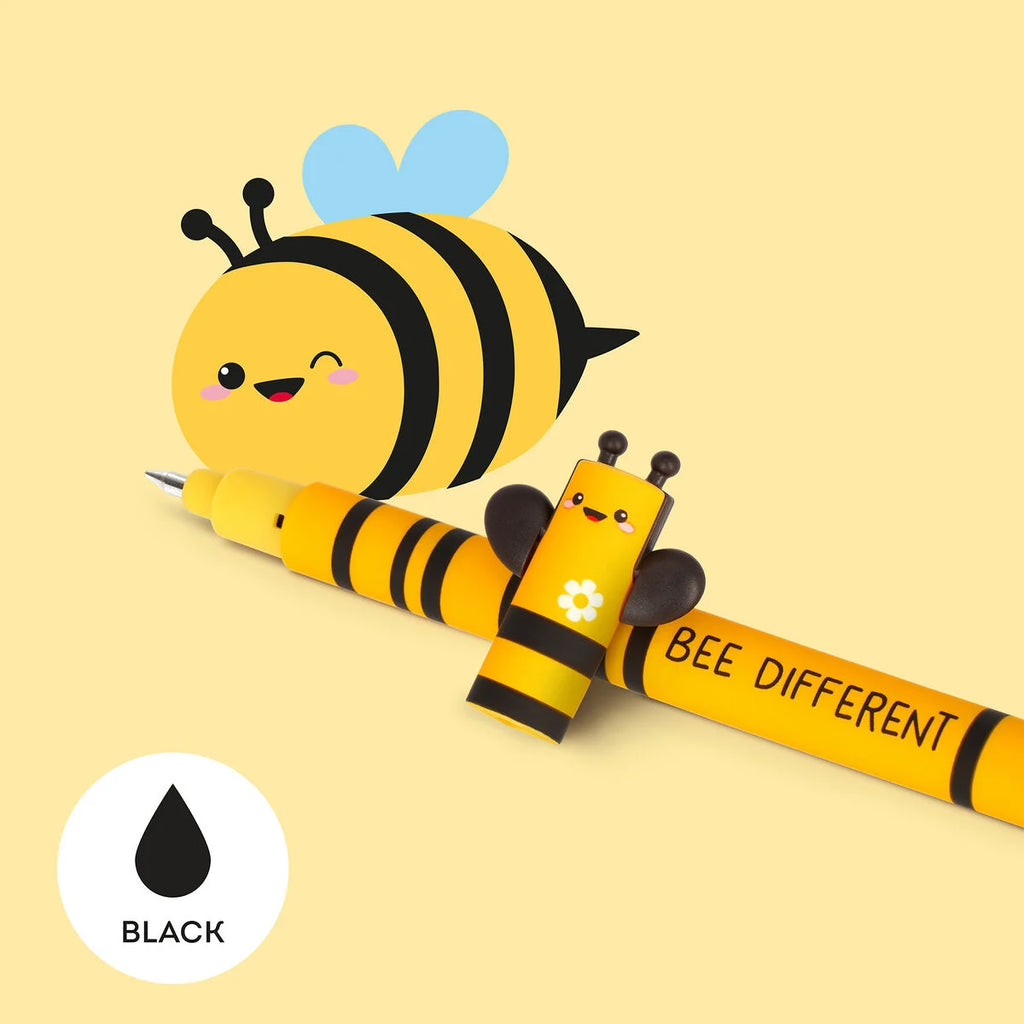 Legami Uitwisbare Erasable Gelpen Bee 0,7 mm | Zwarte Inkt