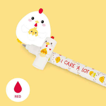 Legami Uitwisbare Erasable Gelpen Hen 0,7 mm | Rode Inkt