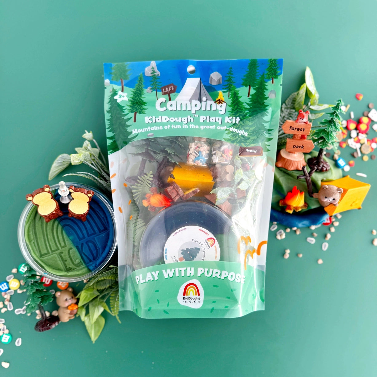 Earth Grown KidDoughs Klei Speelset | Camping