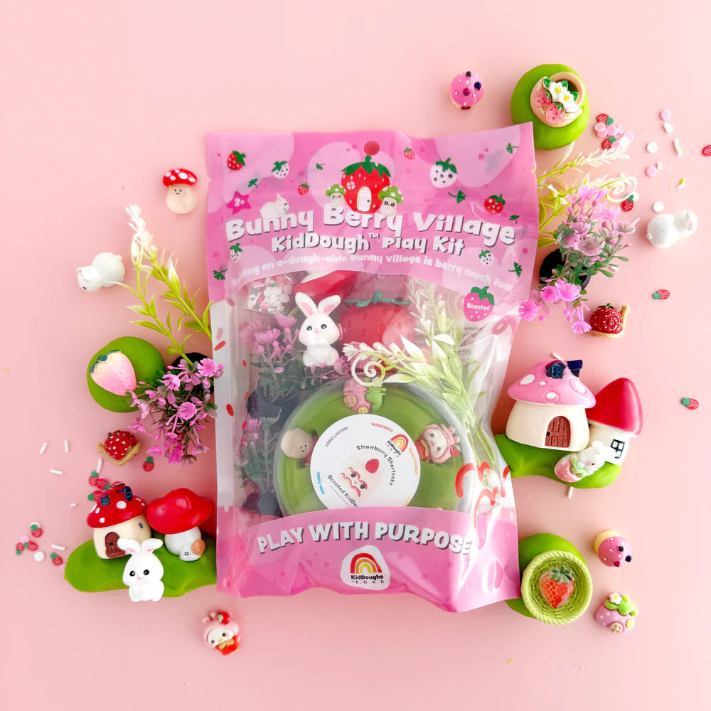 Earth Grown KidDoughs Klei Speelset | Bunny Berry Village