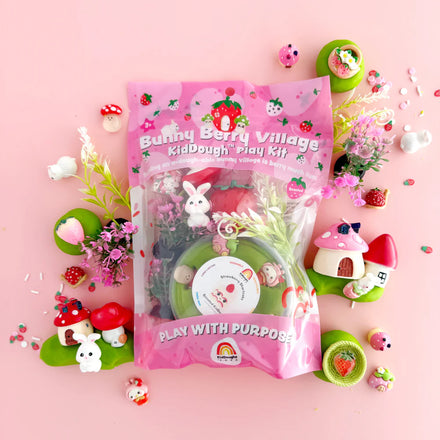 Earth Grown KidDoughs Klei Speelset | Bunny Berry Village