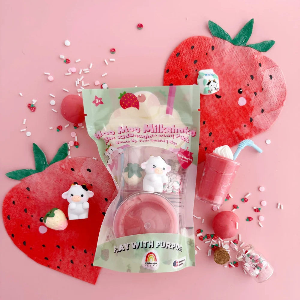 Earth Grown KidDoughs Klei Speelset | Mini Moo Moo Milkshake