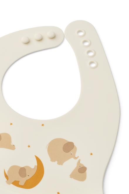 Liewood Ember Printed Slab 2-Pack | Elephant / Creme De La Creme