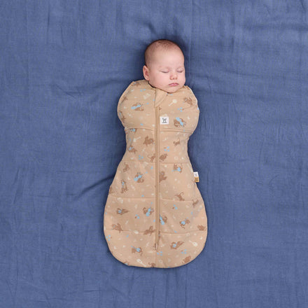 Ergopouch Cocoon inbakerslaapzak Melody 62-68 cm met aansluitende pasvorm voor een geborgen gevoel, De Gele Flamingo