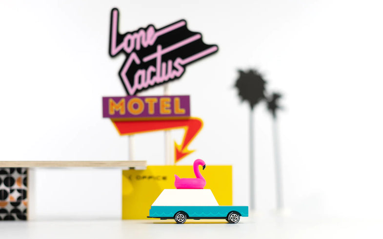 Candylab Toys Speelgoedauto | Flamingo Wagon