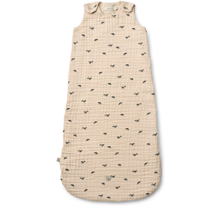 Liewood Flora Printed Slaapzak 0M+ | Mini Whale / Sandy