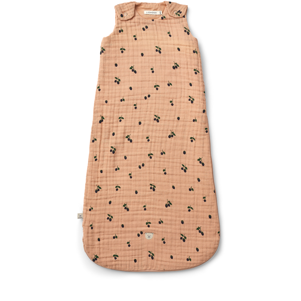 Liewood Flora Printed Slaapzak 0M+ | Mini Berry / Pale Tuscany