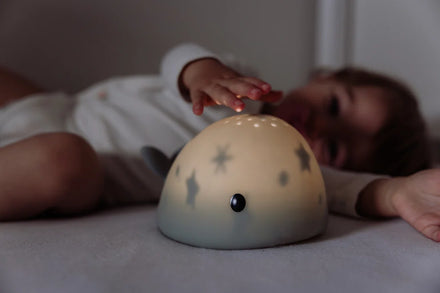 Flow Amsterdam Moby projector groen met timer van 30 minuten, kinderkamerlicht bij De Gele Flamingo
