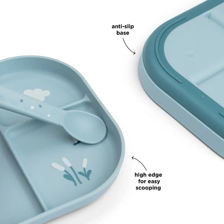 Done By Deer Foodie Bord Met Vakjes Elphee Blue